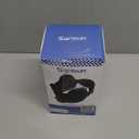 Upgraded Travel Pillow, U-Shaped Airplane Head Strap for All Heights, 360 Support, 3D Sleep Mask, 100% Light Blocking, Long Flights Essentials Headrest, Stop Bobblehead, Black