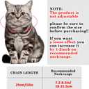 Amabro Diamond Cat Chain Collar, Metal Cuban Link Dog Collar with Secure Buckle Cat Pet Necklace Chain Pet Collar Jewelry Accessories for Small Medium Dogs Cats Puppy Kittens (Gold, 10 inch)