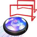 2 in 1 Hover Soccer Ball Set, USB Rechargeable Air Power Soccer Kids Toys with LED Lights and Foam Bumper Protection, 2 Goals for Boys and Girls Ages 3 4 5 6 7 812 Indoor/Outdoor Games