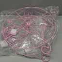 Zoie + Chloe Ferris Wheel Cupcake Stand - Fits 8 Small Cupcakes - Decorative Cupcake Holder for Parties - Spinning Display for Serving Pastry, Treats & Desserts - Easy-to-Clean - 14x4x17, Rose Pink