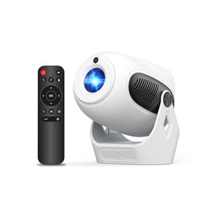 【Electric Focus】Projector with WiFi 6 and Bluetooth 5.0, Mini Portable Native 720P with 4K Support, Smart Proyector Built in Apps, Auto Vertical Keystone, Home Movie Projectors for Outdoor