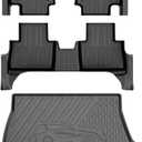 for 2022-2025 Lexus NX NX250/NX350/NX350h Floor Mats & Cargo Liner - Custom Fit TPE All Weather Floor Liners for Lexus NX 1st & 2nd Row & Trunk Mat Full Set Car Mats, Black