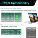 ROLADA 130W 19.5V 6.7A AC Adapter Charger Compatible with Dell Precision M Series Power Supply Cord