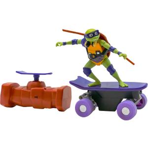 Teenage Mutant Ninja Turtles Toy, Donatello Half Pipe RC Skate Vehicle, Mutant Mayhem Remote Control TMNT Toy for Kids, Ages 3+
