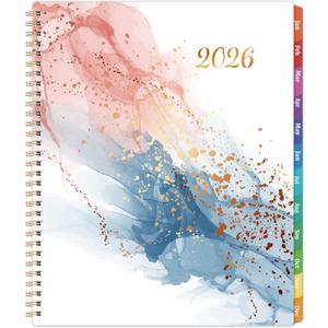 2026 Planner - 2026 Planner Weekly and Monthly from Jan. 2026 to Dec.2026, 8.5" x 11", 2026 Planners with Inner Pocket, Large Daily Block, Colorful Tabs