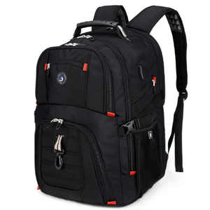 SHRRADOO Extra Large 50L Travel Laptop Backpack with USB Charging Port, College Backpack Airline Approved Business Work Bag Fits 17 Inch Computer for Men Women