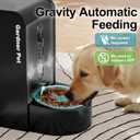 Gravity Automatic Cat Feeder, Water & Food Dispenser Set, Stainless Bowls | Gardner Pet 1.6 Gallons*2 Dog Feeder and Water Dispenser Set, 100% BPA-Free Stainless Steel Water Dispenser for Dogs, Cats