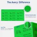 Avery Printable Address Labels with Sure Feed, 1" x 2-5/8", Neon Green, Laser & Inkjet Compatible, 750 Blank Labels Total, Great for Branding, Mailing, Organizing, and More (5971)