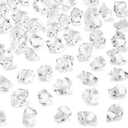 DomeStar Fake Ice, 150PCS Fake Diamonds, Plastic Diamonds Acrylic Rocks Vase Fillers for Centerpieces Wedding Party Table Scatter Food Display