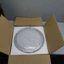 AOMEI 16inch White Natural Light Spectrum LED Ceiling Light for Bedroom Living Room 24W 3000K-6000K, 4-Point Secure Flush Mount Flat Panel, CRI97 Round Modern Fixture with Remote Control