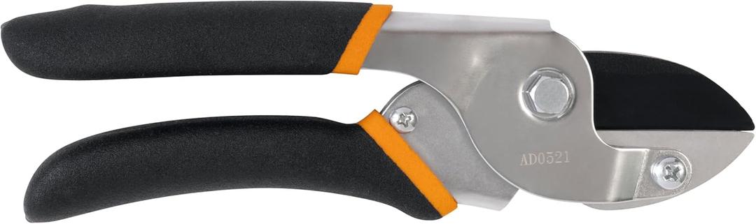 Fiskars Anvil Pruner, 5/8-Inch Cut Capacity Branch Cutter with Power-Lever Technology That Provides More Cutting Power, Best for Dry, Dead Stems and Small Branches