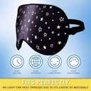 Silk Sleep Eye Mask for Men Women, Comfortable Super Soft Eye Mask with Adjustable Strap, 100% Pure Silk, Works with Every Nap Position, Ultimate Sleeping Aid Blindfold, Blocks Light, Jersey Slumber