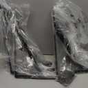 20 Pack L14 x H 10" Black Heavy Duty Shelf Brackets with Screws Metal Shelf Brackets Shelf Support Angle Brackets for Shelves L Brackets Heavy Duty Floating Shelf