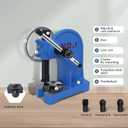 Arbor Press 1 Ton,Ratchet Leverage Arbor Press with Handwheel,5.5" Maximum Height Manual Desktop Punch Press Machine Metal Arbor Press Tool,for Stamping