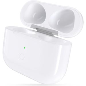 Wireless Charging Case for AirPods 3rd Generation Replacement, Compatible with Bluetooth Sync Button, White (No Earbuds Included)