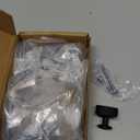 Alzassbg 10 Pack Matt Black Cabinet Knobs, 1.1 Inch(28mm) Diameter Cabinet Handles Kitchen Hardware for Cabinets and Drawers AL6095MB (Single Hole Knobs)