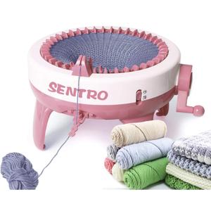 FYGAIN SENTRO Knitting Machine 40 Needles, Automatic Circular Knitting Crochet Machine for Kids/Adults
