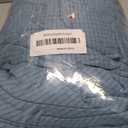 Dust Blue Small Checks Chaise Lounge Couch Cover - Fitted Slipcover with Double Arm, Stretch Chair Protector