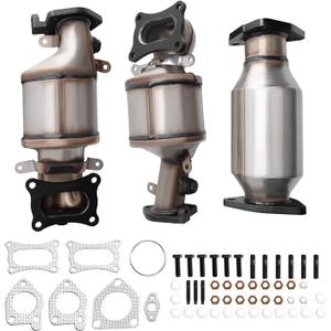 Catalytic Converter Kit for with 2008-2017 Accord, 2008-2019 Odyssey Pilot, Crosstour AccordCrosstour Passport, Ridgeline 3.5L & 2010-2020 MDX, TL, TLX TSX, ZDX, RDX, RL, RXL 3.5L, OE 16658 EPA