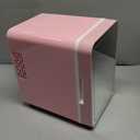 CUTIEWORLD Skincare Fridge with Dimmable LED Light Mirror, 4L Mini Fridge For Desktop, Travel or Cool & Heat, Makeup Fridge for Cosmetics, Skin Care and Food, Pink