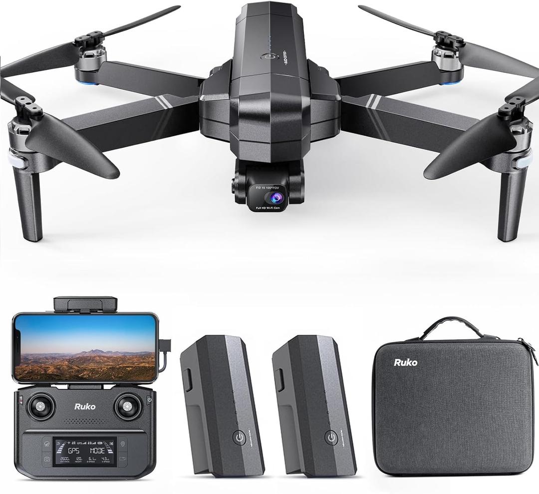 Ruko F11GIM2 Drones with Camera for Adults 4K, 64Mins Flight Time, Gimbal & EIS 4K Camera, 16404ft Digital video Transmission, GPS Auto-return Professional Quadcopter, Level 6 Wind Resistance Ruko F11GIM2 Drones with Camera for Adults 4K, 64Mins Flight Time, Gimbal & EIS 4K Camera, 16404ft Digital video Transmission, GPS Auto-return Professional Quadcopter, Level 6 Wind Resistance