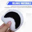 Hovom 7PCS 6 Inch Sponge Wool Polishing Buffing Pad, Wool & Foam Car Buffing Pad Kit with Hook and Loop Back & M14 Drill Adapter, Car Polishing Wheel Pads, Polisher Buffer Drill Attachment (6 Inch)