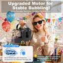 Bubble Machine Durable Automatic Bubble Blower, 18000+ Big Bubbles Per Minute Bubbles for Kids Toddlers Bubble Maker Operated by Plugin or Batteries Bubble Toys for Indoor Outdoor Birthday Party
