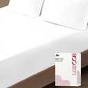 Mayfair Linen Luxury 100% Egyptian Cotton King Fitted Sheet Only - Premium 800 TC Hotel Quality Deep Pocket Cotton Fitted Sheet, Soft, Sateen Weave Bottom Sheet, Fits Mattress up to 18 in - White