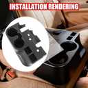 Center Console Cup Holder Compatible with 1999 2000 2001 Ford F-250 F-350 F-450 F-550 Super Duty