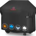 BBQ Gas Grill Cover, 48 Inch for Weber Spirit 2, Waterproof Weather Resistant, UV & Fade Resistant, PU Coating for Weber Spirit II 200 Series, Spirit 200, Spirit II E210 Gas Grill (Black)