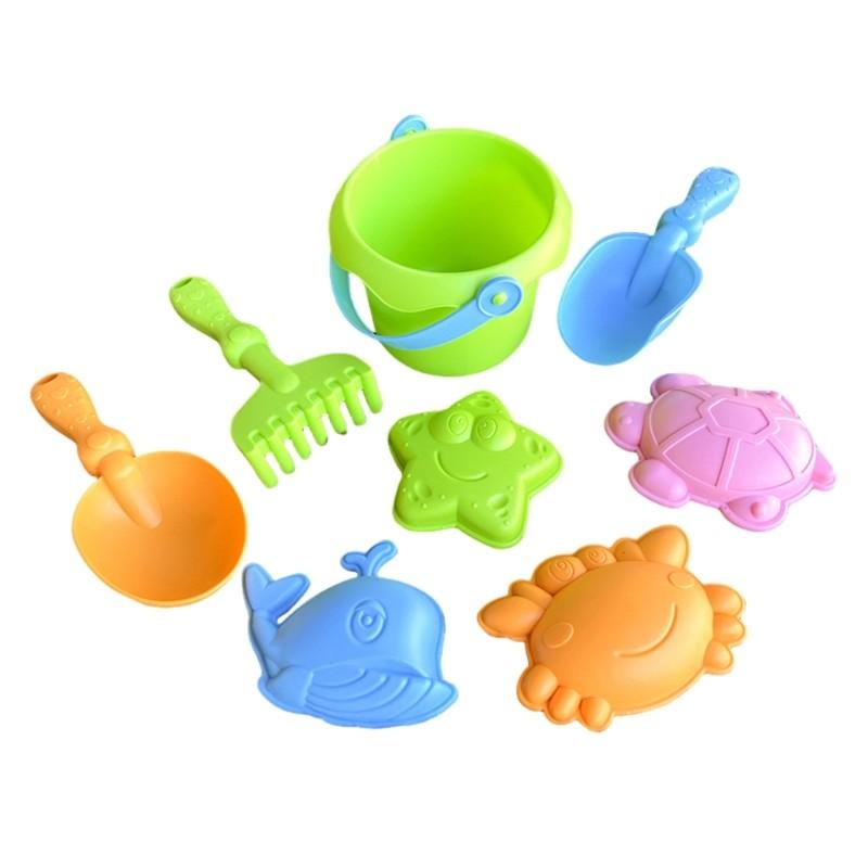 Beach Bucket Toy Set, Green