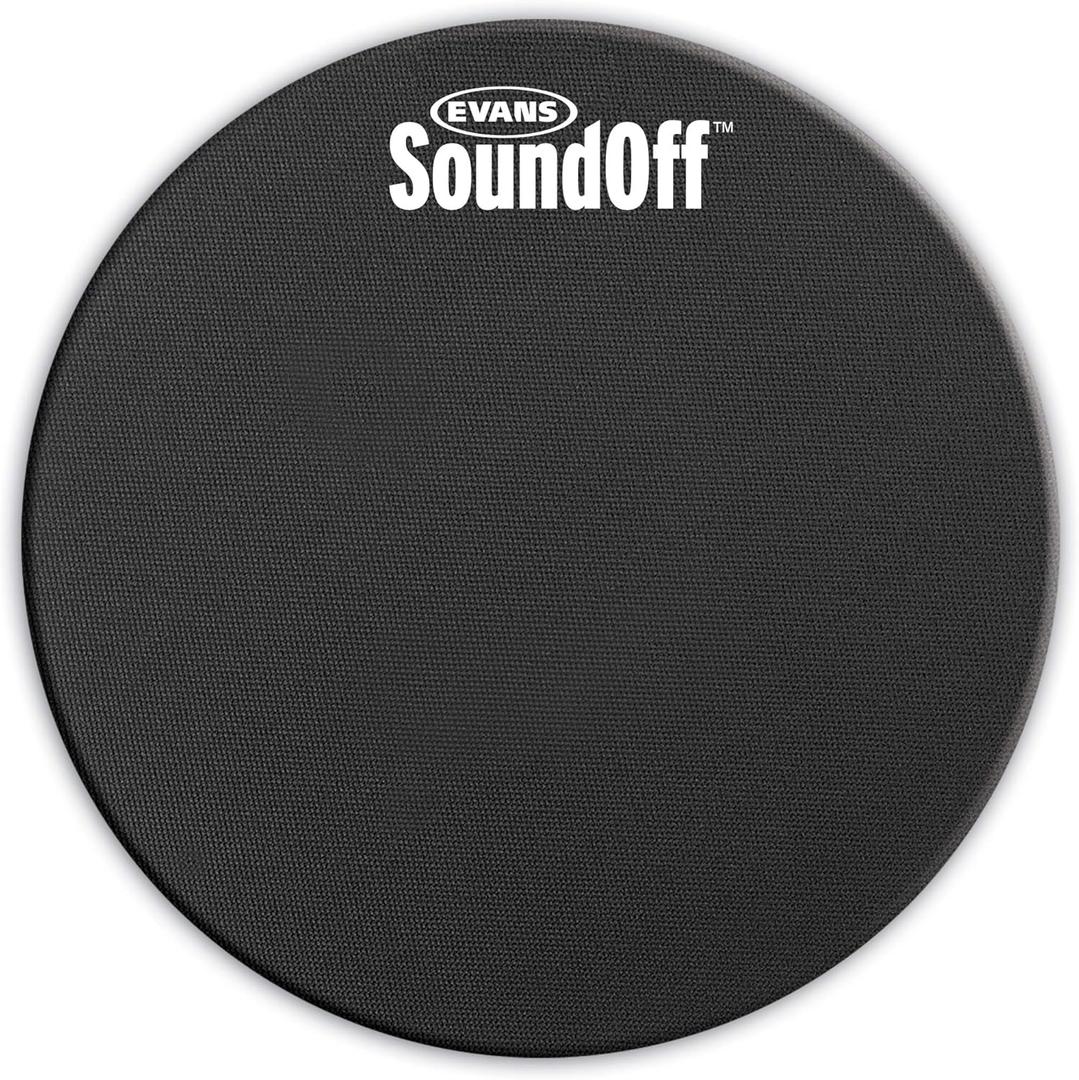 Evans Soundoff Drum Mute Pads - Great to Silence Acoustic Kits - Fits 8" Tom/Snare Drums
