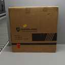 SUPERJARE 0.4'' Thick 24 Pcs 96 Sq Ft Rubber Top Exercise Equipment Mats, High Density EVA Foam Mats with Rubber Top, Interlocking Gym Flooring for Home Gym, Protective Workout Mat, Black/Grey