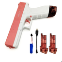 Tipmant Kids Electric Water Gun Blaster Squirt Toys Automatic Shooting Range 33 ft with 2 Water Clips, Rechargeable Battery for Summer Swimming Pool Beach Park Outdoor Children Gifts (Pink) 2 Packs