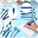 50 Set Baby Shower Gifts Pens for Guests Baby Shower Party Favors Retractable Ballpoint Pens with Thank You Cards for Gender Reveal Souvenir Game Prize (It's A Boy)