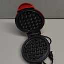 Dash Mini Waffle Maker- Compact Electric Iron for Creative Homemade Treats - Nonstick Surface - Easy-to-Clean - Perfect for Kids & Families - Red