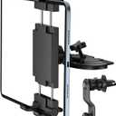 PLDHPRO iPad Holder for Car CD Slot, Adjustable Tablet Mount Air Vent Stand Compatible with 5.1'' -15.6'' Phone, iPad mini/Air/Pro, Galaxy Tab, Z Fold, Vehicle GPS Navigation Accessories