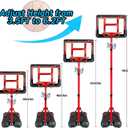 ShyLizard Boys Toy Gifts for 3 4 5 6 7 8 Years Old, Kids Basketball Hoop Adjustable Height 3.5FT-6.2FT, Mini Basketball Hoop for Kids, Basketball Goal Toys Outdoor Indoor Game Gifts for Boys