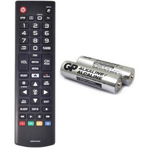 AKB74475401 Replacement for LG Remote Control for Smart TV 49UF6430 43UF6400 49UF6490 49UF6400 43UF6430 43LF5900 55UF6450 49UF6900 49LF5900 32LF595B 24LF4820 65UF6450 with GP Alkaline 2 pcs Batteries