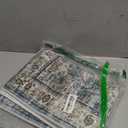 Uphome Blue Bathroom Rugs, Distressed Farmhouse Boho Bath Mat, Comfy Velvet Small Bath Rugs Non Slip Washable, Vintage Oriental Toilet Rug for Sink Shower Vanity, 18x26 inch