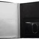 ag wallets RFID Signal Blocking Leather European Hipster Wallet, Black, 5 x 4.5-Inch