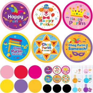 30 Sets Purim Crafts Purim Decorations Make Your Own Magnet Arts Craft Kit DIY Decor Gifts for Home Party Favor Holiday Decoration Game Activities Supplies