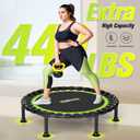 ZCMHAXJ Foldable Mini Trampoline, 36"/40"/48" Rebounder Trampoline for Adults & Kids, 440lbs Capacity Indoor Fitness Workout Exercise Equipment
