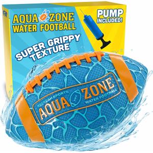 Water Football for Pool & Beach - Best Pool Toys for Kids All Ages - Easy Grip & Soft to Catch Footballs - Fun Outdoor Sports Beach Toys - Pool Gifts for Kids 5 6 7 8 9 10 11 12 + Year Old Boy & Girl