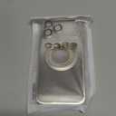 Misscase for iPhone 17 Pro Max Magnetic Glitter Case Compatible with MagSafe,Full Protection Slim Shockproof Anti-Scratch Case with Camera Lens Protector Plating Bling Dust-Proof Net Silver