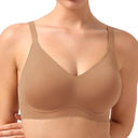 HSIA Wireless Tshirt Bras for Women Push Up Seamless Full Coverage Bralette No Wire Everyday Comfort Bra Size M