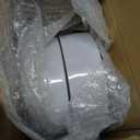 100Pcs Gold Plastic Dessert Plates, Plates Disposable Salad Plate with Gold Rim, Premium Hard Fancy Small Plate, Heavy Duty Plastic Cake Platos for Party, Wedding and Birthday