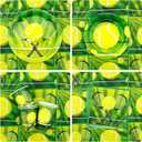 Tennis Birthday Party Decorations - Tennis Party Supplies including Banner, Plate, Cake Topper, Cup, Napkin, Balloon, Tablecloth - Serves 20