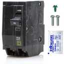 Genuine Square D QO240 Circuit Breaker Kit, 40 Amp (40A) Double Pole (2 Pole), 120/240V AC, 10kAIC, Plug-in Mount for QO Load Centers & Panels, Visi-Trip Indicator, New Replacement