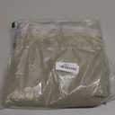 Sage Green Curtains 38 Inch Wide for Kitchen 2 Panel Sets Rod Pocket Semi Sheer Neutral Linen Light Green Curtains for Small Side Windows Bathroom Laundry Room Front Doors Narrow Skinny 38x63 Length